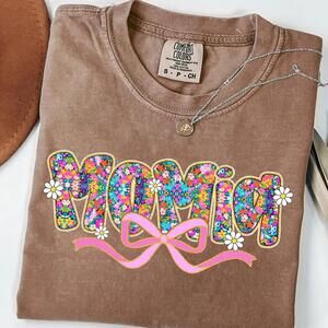 La Mejor Mama Shirt Spanish Floral Mom Tee